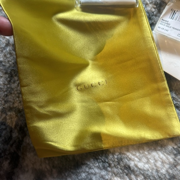 New Authentic Gucci Eyeglasses Case with soft silk pouch, wipes, extra lens - Picture 3 of 5